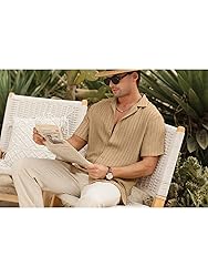 HOTake Men's Summer Beach Vacation Shirts Casual