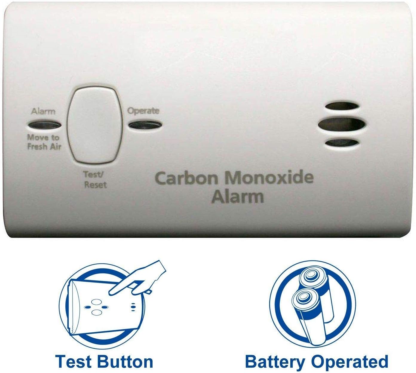 Kidde KN-COB-B-LP2 Carbon Monoxide Alarm, 5 Pack