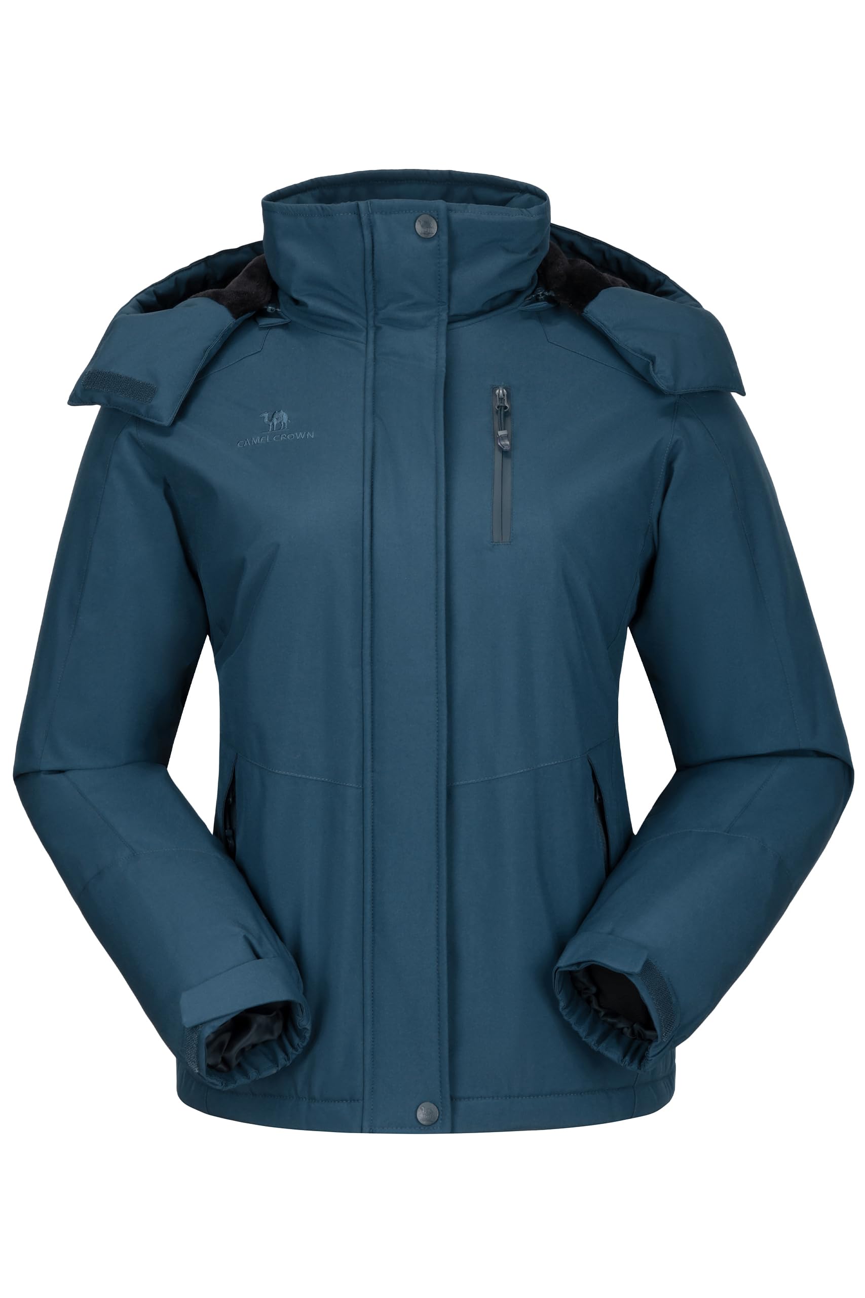 Photo 1 of CAMELSPORTS Women's Waterproof Snow Ski Jakcet Fleece Warm Winter Coat Hooded Windproof Insulated Snowboarding Jacket