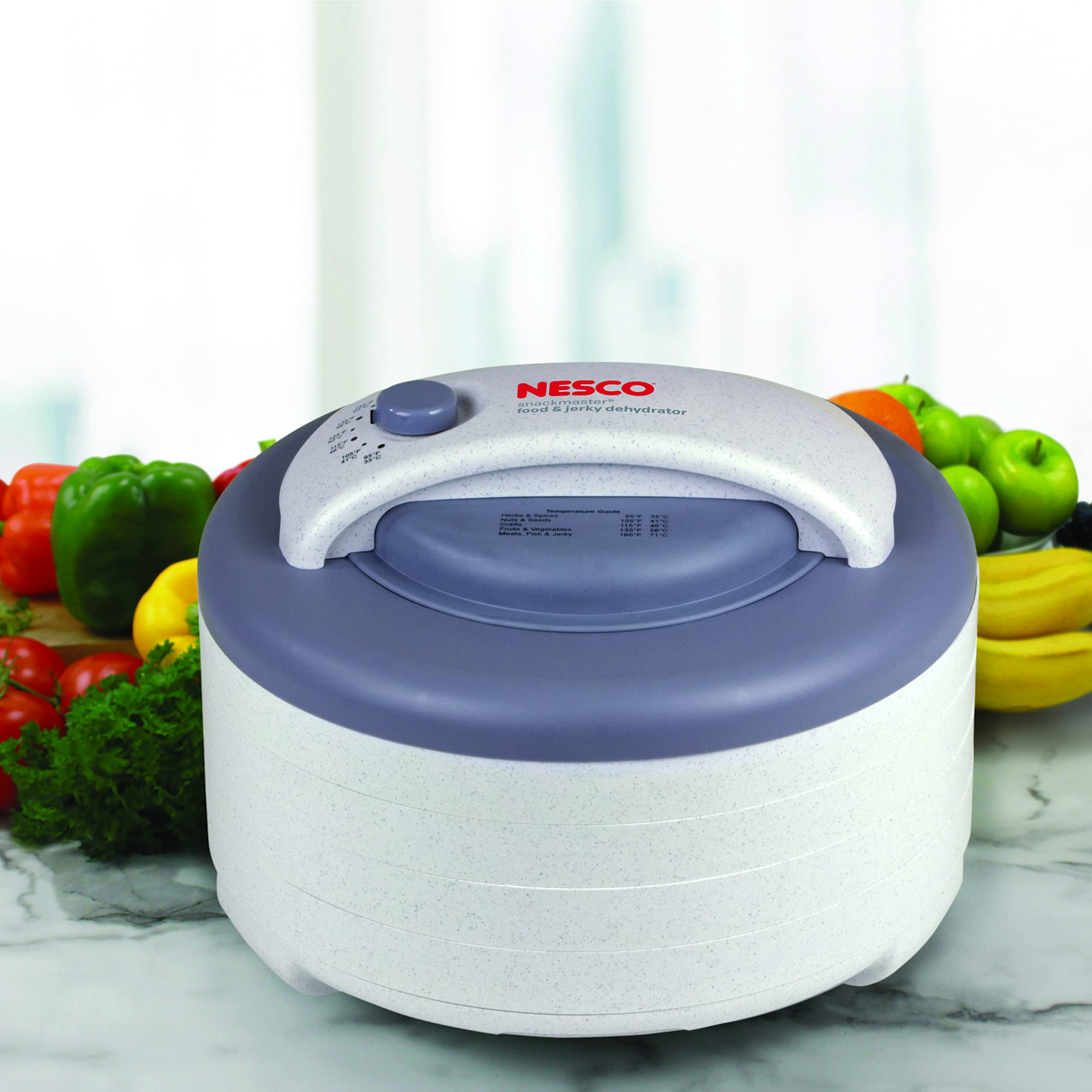 NESCO FD-60 Snackmaster Express Food Dehydrator for Great Jerky and Snacks, 4 Trays, 13.5