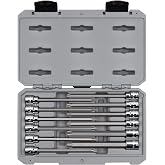 TEKTON 3/8 Inch Drive Long Torx Bit Socket Set, 12-Piece (T10-T60) | SHB91305