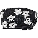 Marc Jacobs The Daisy Beauty Bag - Bags for Women - Twill Lining - Pebble Leather - Leather Wristlet Strapg Black/White One Size One Size