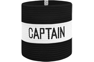 Mezeic Classic Captain's Armband for Soccer Training, Adults & Youths Elastic Arm Band Captain Armbands Team Sports Accessories