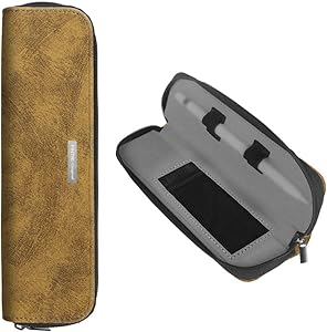 Fintie Case Sleeve Pouch for Apple Pencil - Premium PU Leather Carrying Bag with Built-in Pocket and Holder for Apple iPad Pro/iPad 2018 (6th Gen) Pencil, Compatible with Samsung Tab S3 S Pen, Khaki?