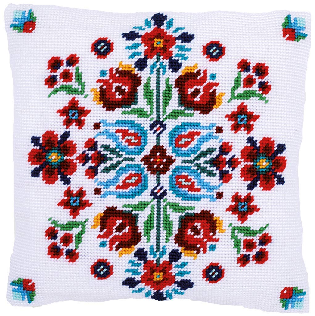Vervaco Cushion Kit, Cotton, Multi-Colour, 40 x 40 x 0.3 cm