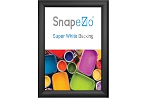 SnapeZo Photo Frame 8x10 Inches, Black 1.2 Inch Aluminum Profile, Front-Loading Snap Frame, Wall Mounting, Premium Series
