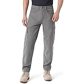 BASS Outdoor Mens Essential Water Repellent Tech Zip Cargo Pocket Tapered Leg Pant Standard