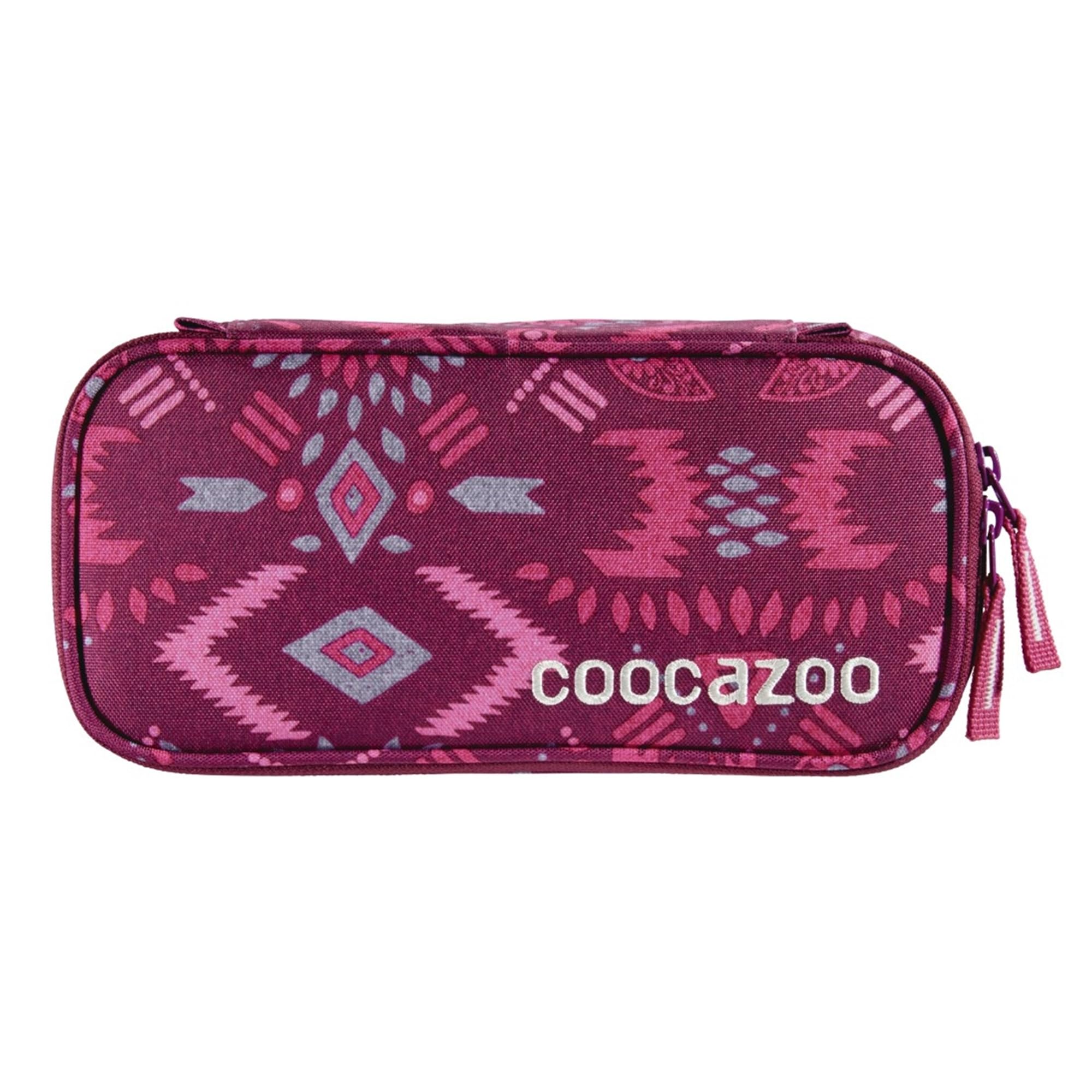 Coocazoo PencilDenzel Pencil Case, Pencil Case, Geotriangular Compartment, Schedule Compartment, Removable Pen Holder, Additional Zipped Compartment, Candy Pink, 1