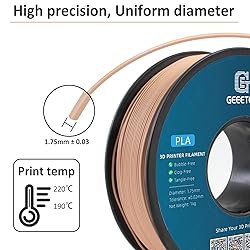 GEEETECH Matte PLA Filament 1.75mm,Terracotta PLA