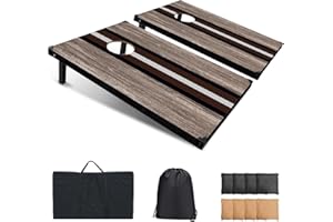 Corn Holes Outdoor Game Set: 3X2 Corn Holes Sets with Carrying Bags & 8 Bean Bags Cornhole Boards Bean Toss Games for Adults 