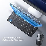 TECKNET Mini Wireless Keyboard and Mouse Set 2.4G Nano Receiver 12 Keys view 6