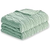COOVA Sage Green Fleece Throw Blanket for Couch - Super Soft Cozy Plush Fuzzy Blanket for Sofa,Premium Sherpa Warm Throw for Women,Bed,Chair,50x60 Inches