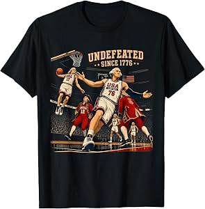 Undefeated Since 1776 Patriotic America 250th Anniversary T-Shirt