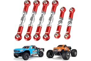 WIXUIPR 6Pcs Aluminum Adjustable Turnbuckles Camber Links Steering Links for Arrma 3S Vorteks Senton Granite Big Rock Typhon Hop-ups Part
