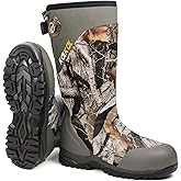 Kalkal Hunting Boots for Men with 800g Insulation, Waterproof Men's Insulated hunting boots with 7mm Neoprene, Sturdy Warm Rubber Boots for Outdoor Hunting Boots for Men (Size 6-14)