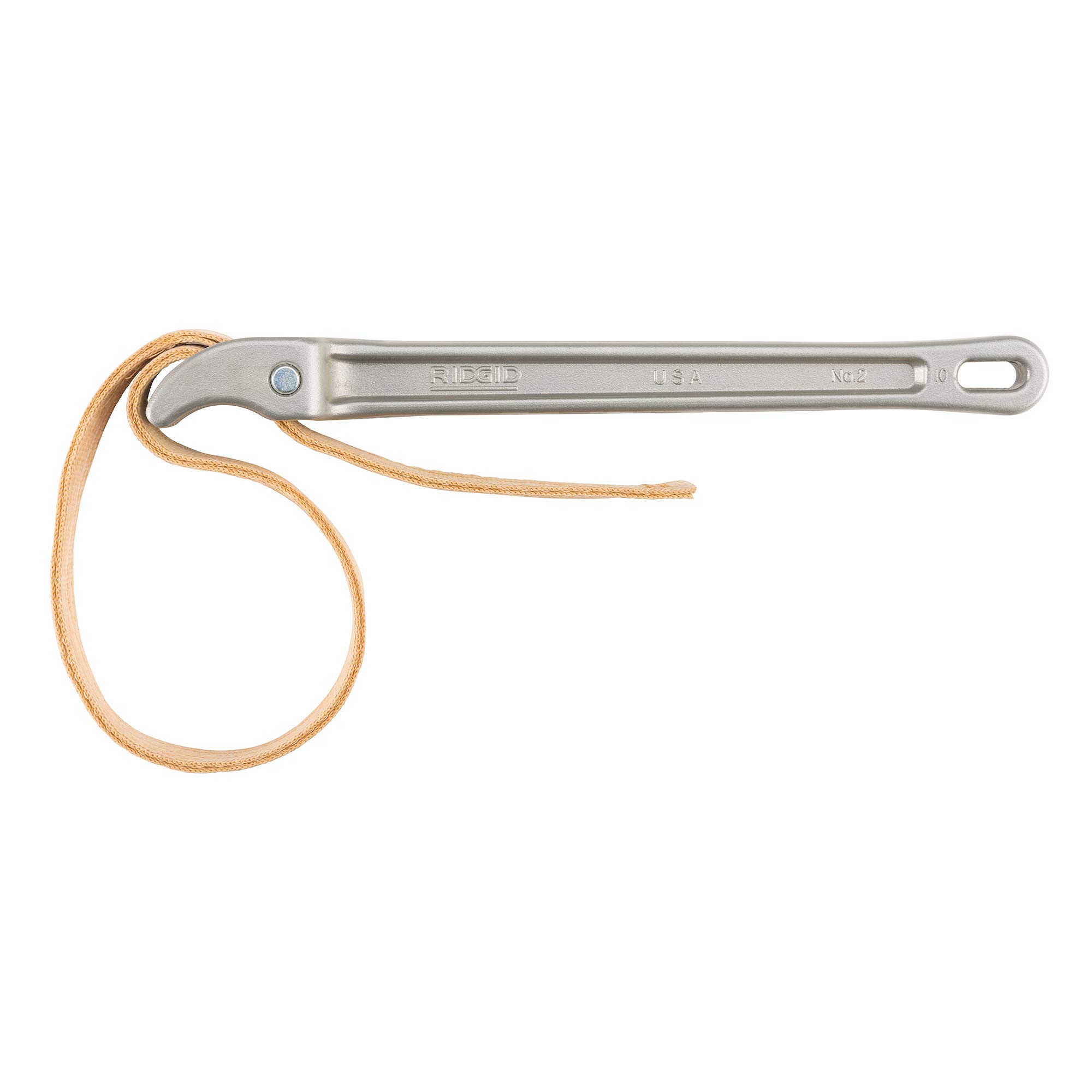 RIDGID 31350 Model 2 Aluminum Strap Wrench, 5 1/2 inch OD Capacity, Red