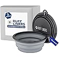 Ruff Liners Collapsible Dog Bowls with Lid, 1.5 L Set of 2 – Unleash Your Pup’s Adventure, Feed & Hydrate On-The-Go – Easy to Clean, BPA‑Free, & Built to Last – Premium Travel Dog Bowls for Big Dogs