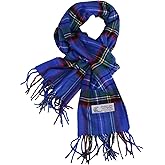 TZ Promise Herringbone Houndstooth Checked Pattern Cashmere Feel Classic Soft Luxurious Winter Scarf For Men Women