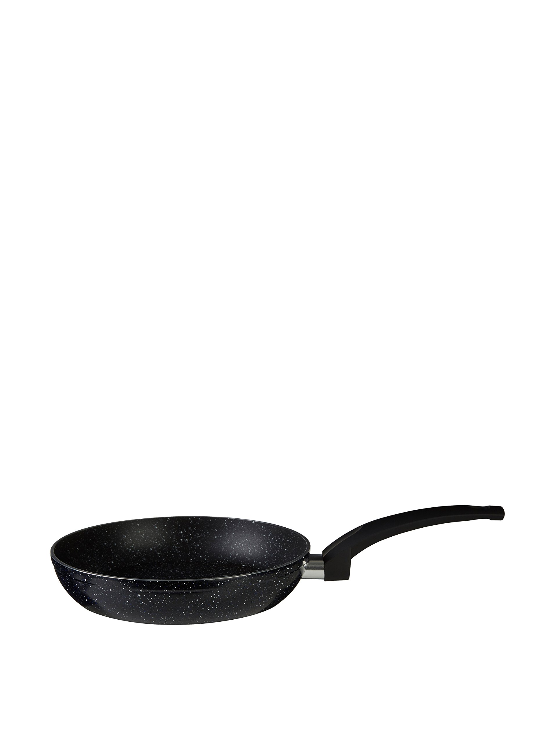 Premier Housewares Stoneflam Frying Pan, Non-Stick Aluminium, Glass Lid - 24cm