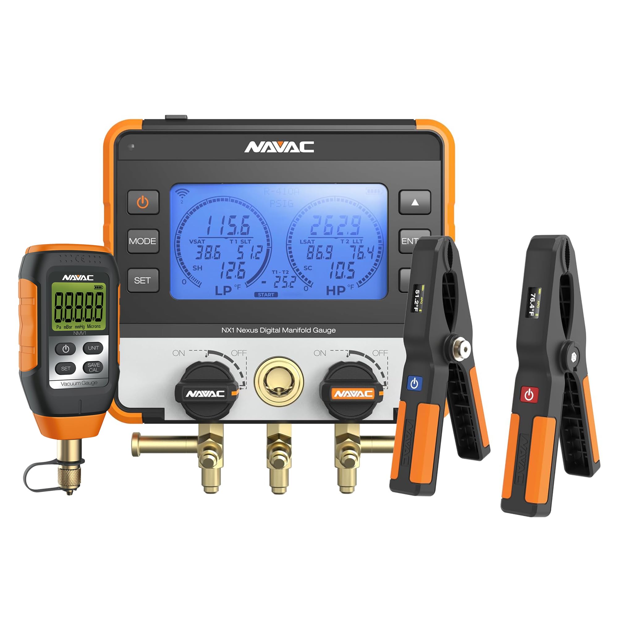 NAVAC NX1V Nexus Digital Manifold Gauge - Bluetooth