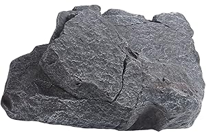 MYCENSE Artificial Stone Decor, Rock Landscaping Decor, Lightweight and Realistic Faux Stone for Aquarium Parks Lawn Garden Patio Porch Decoration, Style C 33x22x21cm