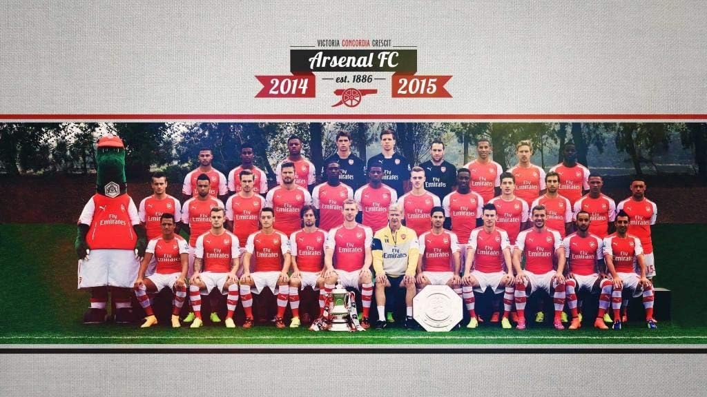 Import Posters Arsenal Fc Team Photo Squad 14 15 Football Wall Poster Print 30cm X 43cm 12 Inches X 17 Inches F C Amazon Co Uk Kitchen Home