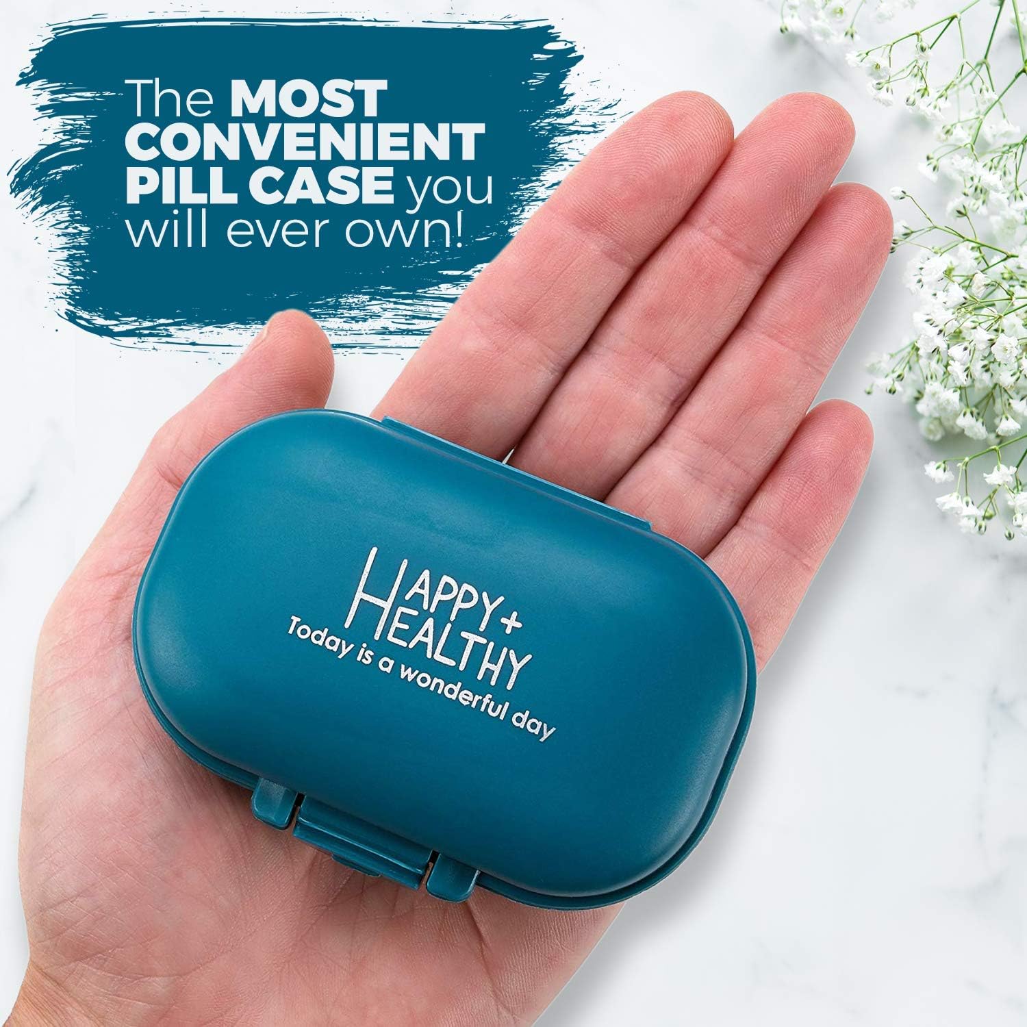 Small Pill Box, (Pack of 2) Pill Organizer Boxes - Image 4