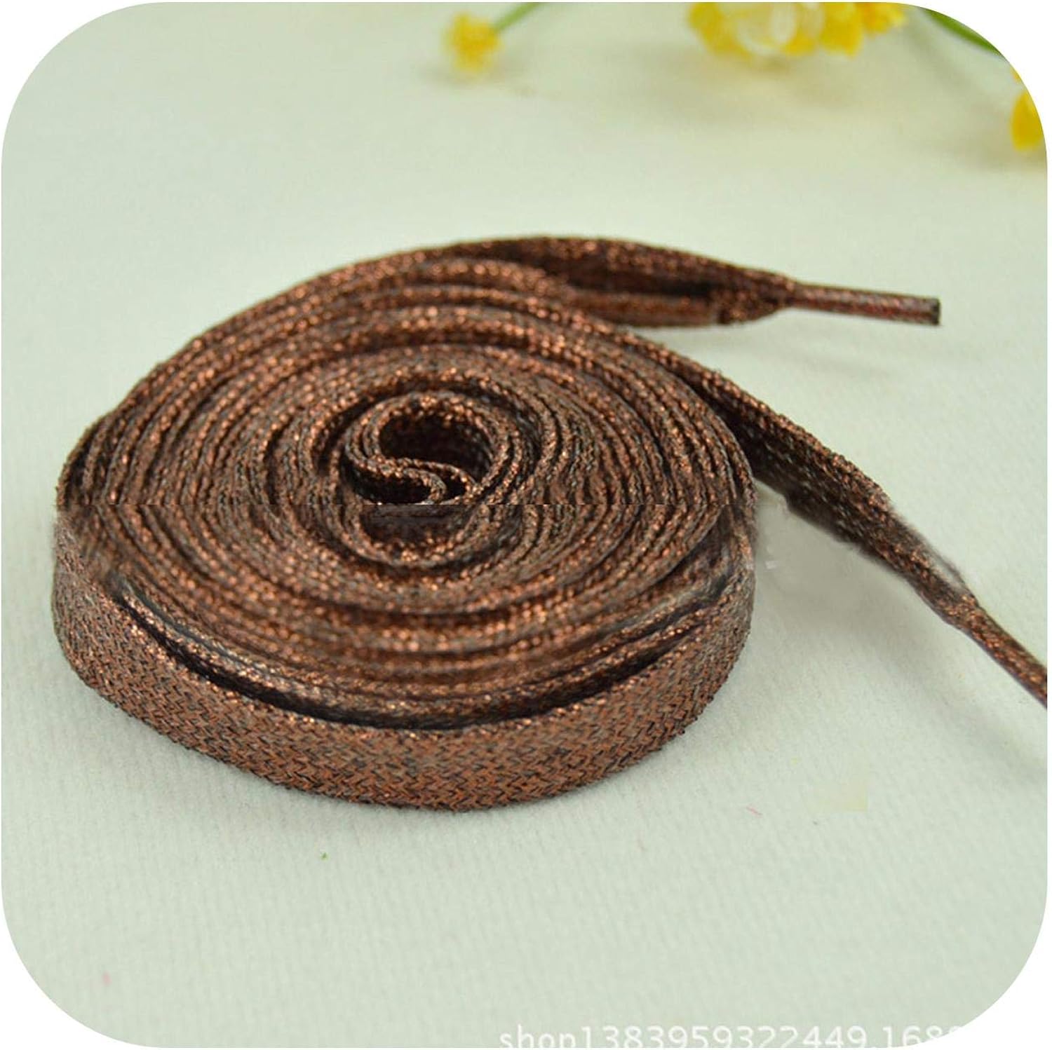 Shoelaces 1Pair Shiny Thread Shoelaces Sequins Glitter