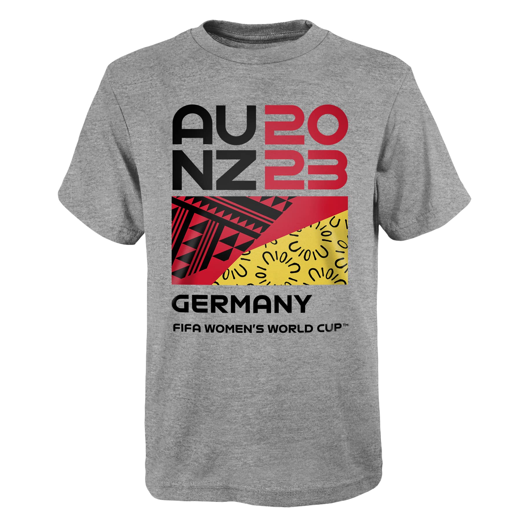 Official 2023 Women's Football World Cup Adult Supporter's T-Shirt, Germany, Grey, X-Large