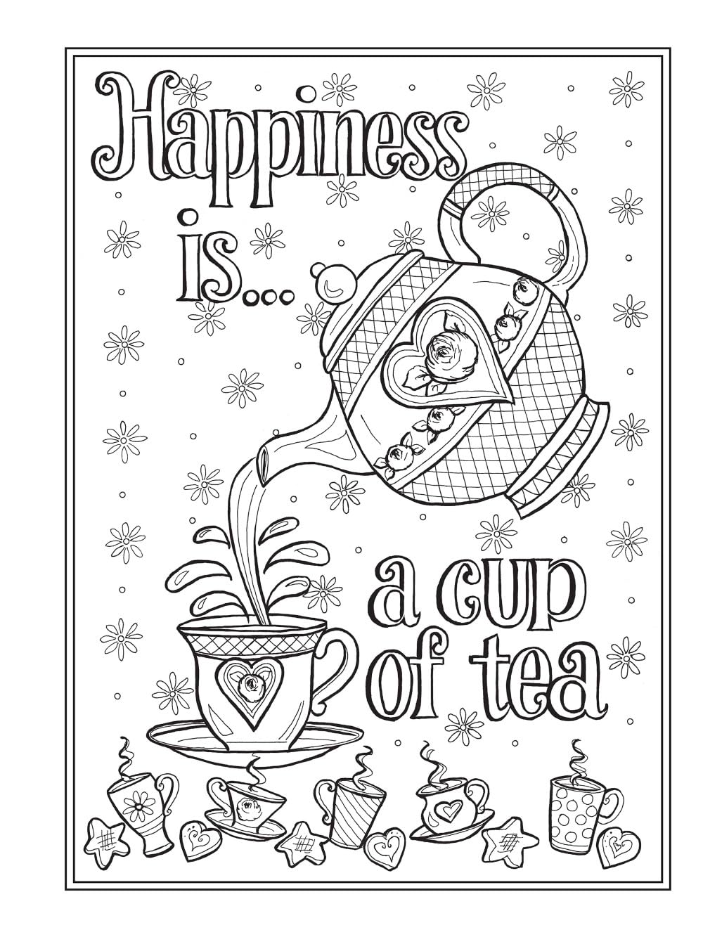 Creative Haven Afternoon Tea Coloring Book (Adult Coloring Books: Food & Drink)