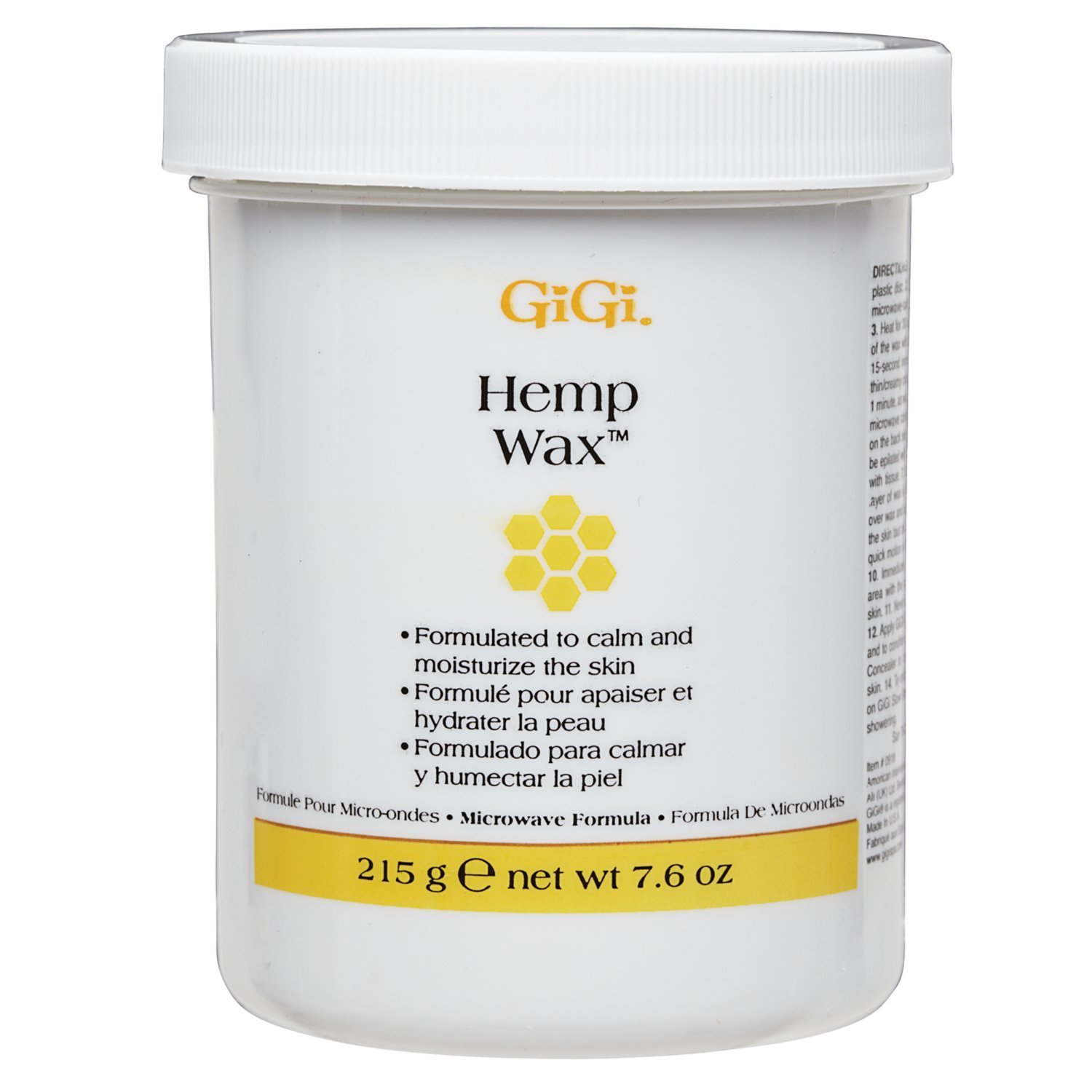 Amazon.com: Gigi cáñamo Cera de microondas, 7,6 onzas ...