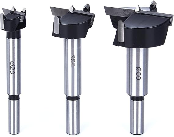 Srol 3 Pcs Meche Bois Pour Charniere De Forets 20 35 50 Mm En Acier Tungstene Kit De Scie Cloche Pour Percage Rigide Epais Bois Plastique En Contreplaque Noir Amazon Fr Bricolage