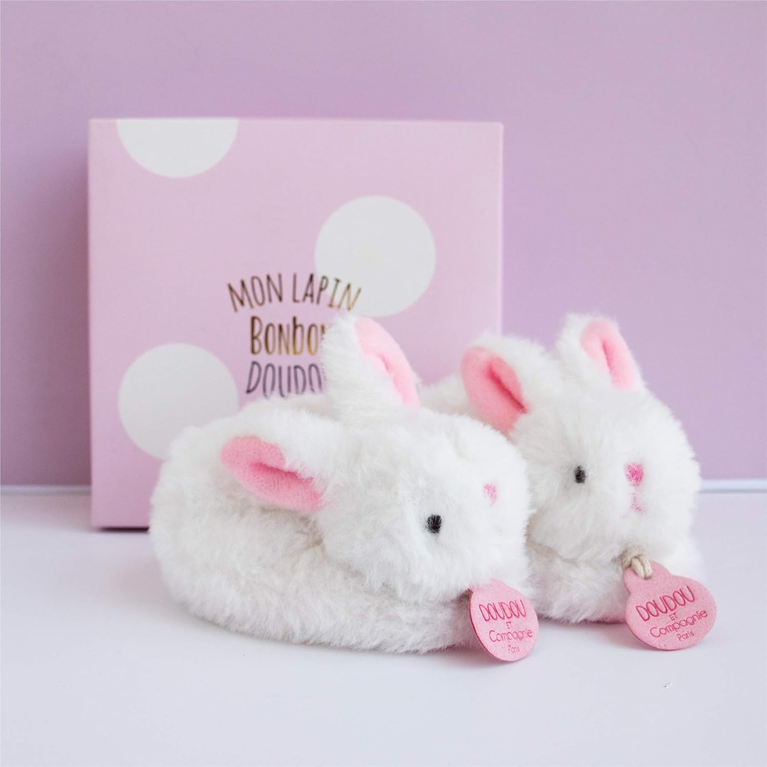 doudou et compagnie lamb slippers