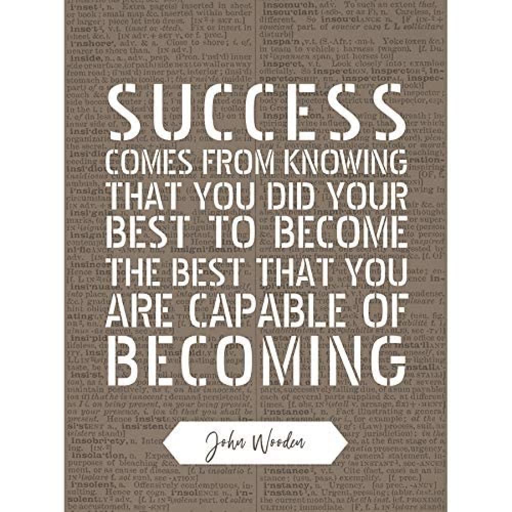 Artery8 Quote John Wooden Success Your Best Basketball Coach Art Print Canvas Premium Wall Decor Poster Mural