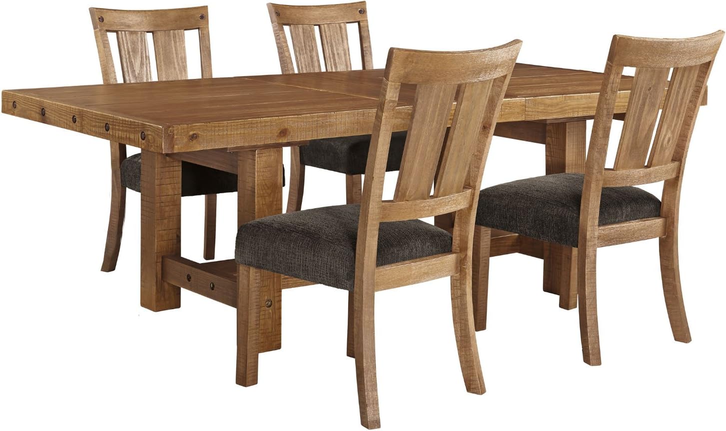 Ashley Furniture Signature Design - Tamilo 5-Piece Dining Room Set - Includes Rectangle Extension Table & 4 Side Chairs
