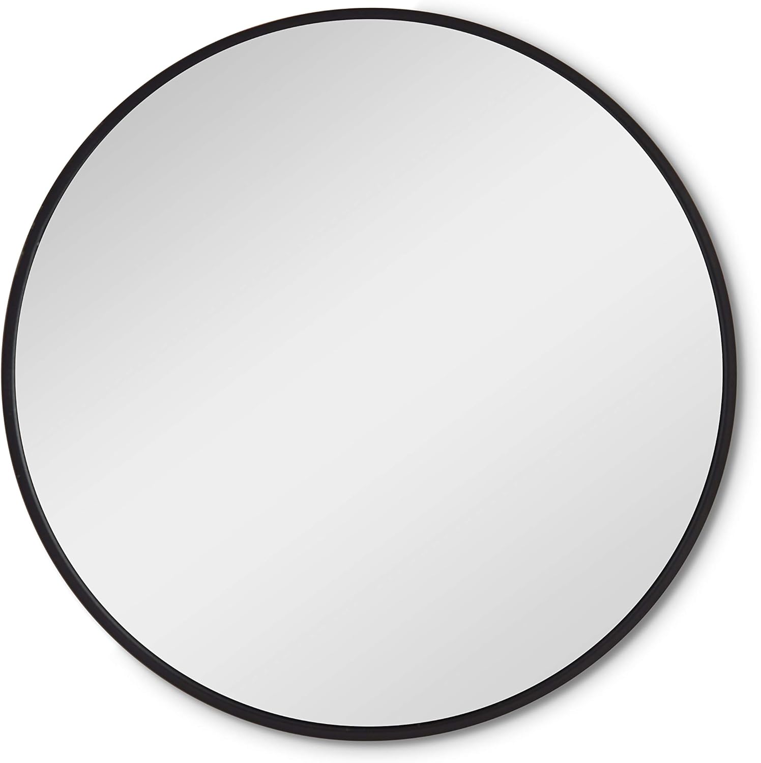 Wall-Mounted Mirror for Bedroom, Bathroom, Living Room, Entryway, Vanity Mirror (Black, 24"): Furniture & Decor