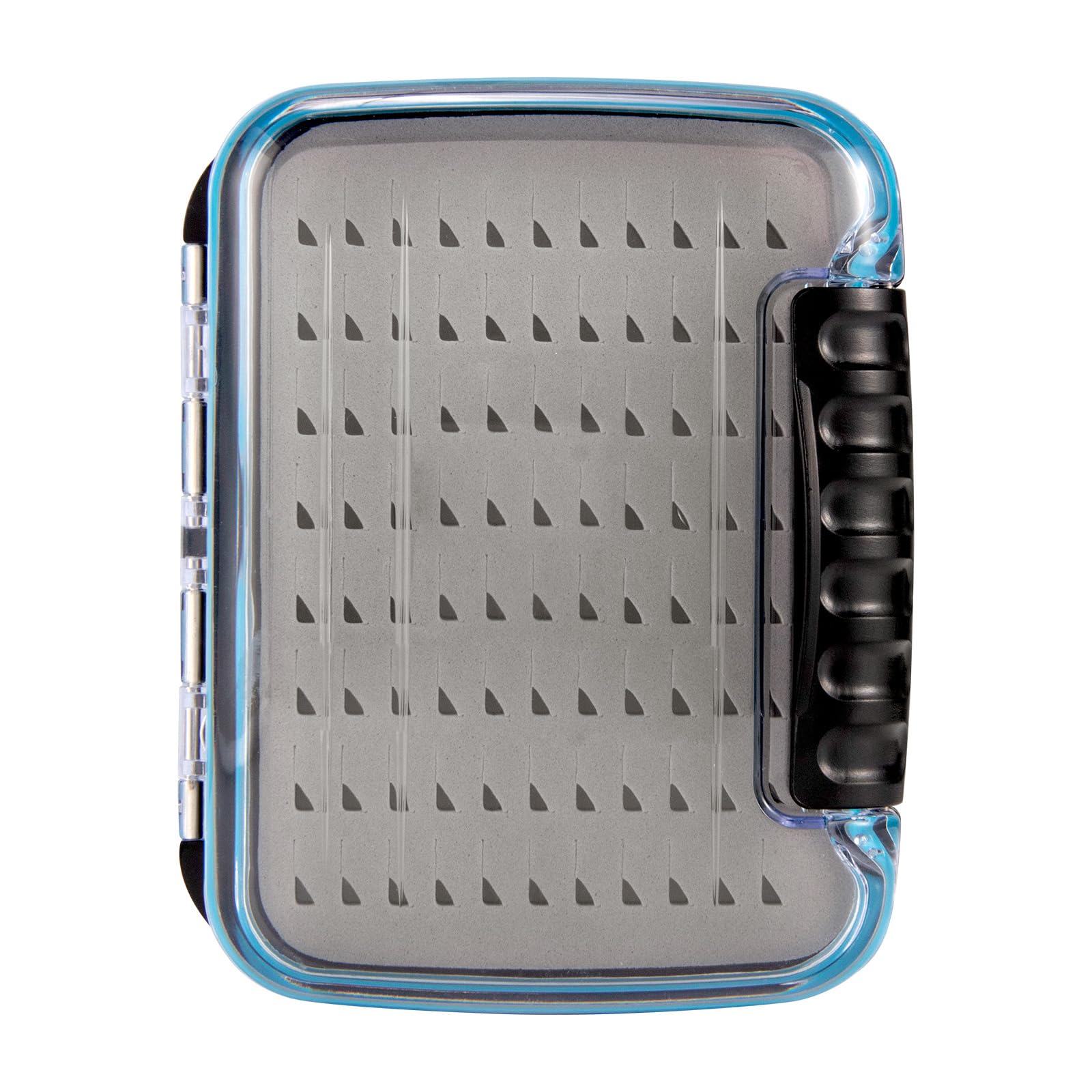 Dr.Fish Fly Fishing Box Waterproof Lightweight ABS Plastic Streamer Case Double Sided Deep Slot Transparent Lid Clear Holder for Storage Size S
