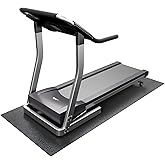 Cybstrax Exercise Equipment Mat for Bike, Treadmill, Elliptical, Yoga - 90" x 40" Non Slip Bike Trainer Mat for Stationary Spin Bike Indoor Outdoor, High Density Workout Floor Protector Mat
