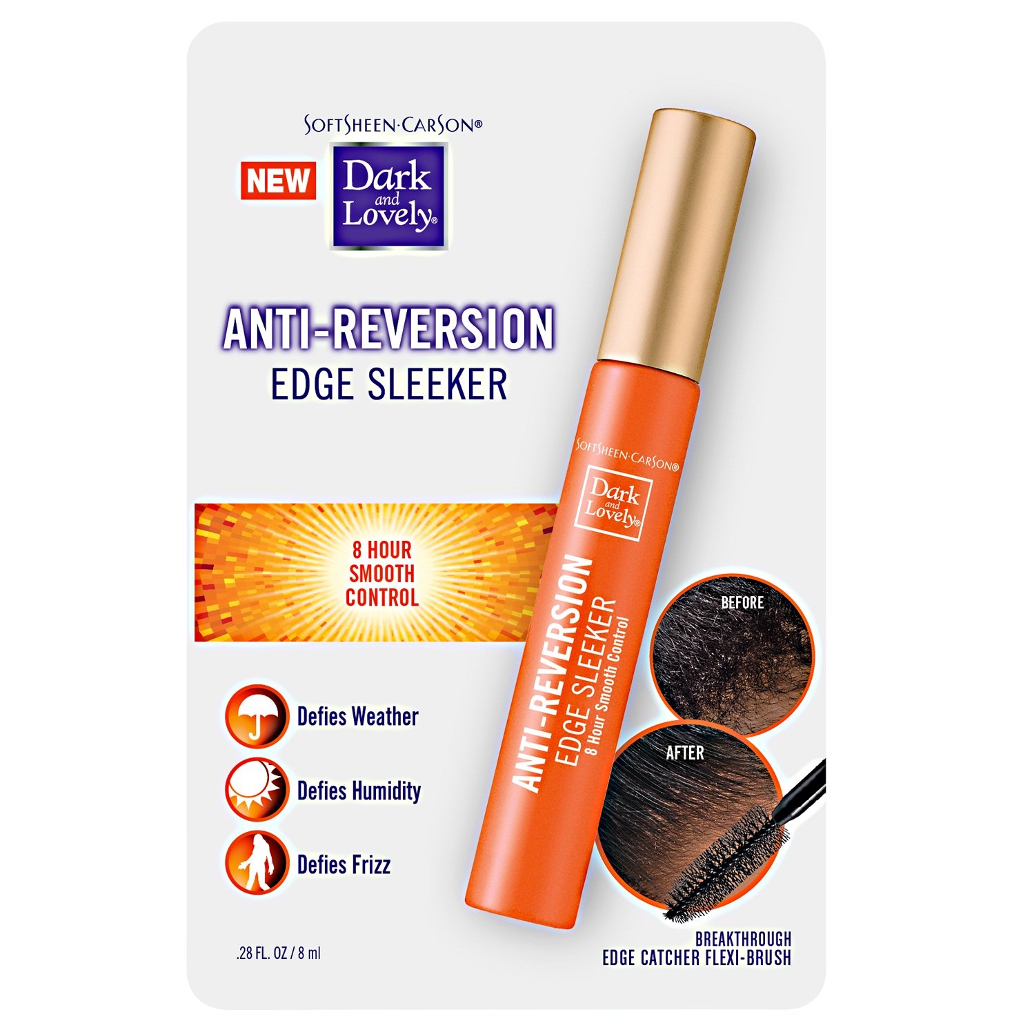 SoftSheen-Carson Dark and Lovely Au Naturale Anti-Reversion Edge Sleeker, For all hair types, 0.28 fluid ounce