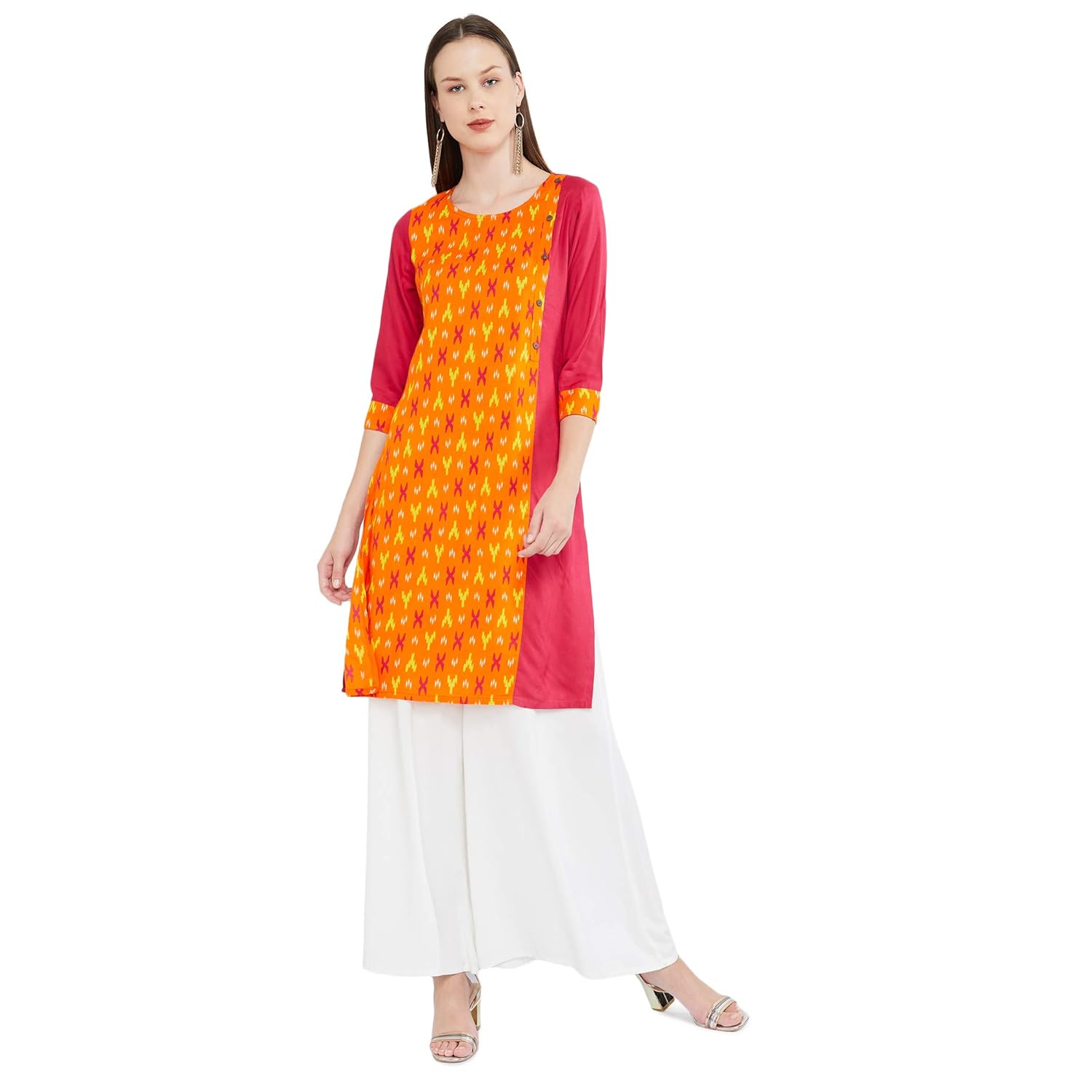 Max Women's Rayon straight Kurta
