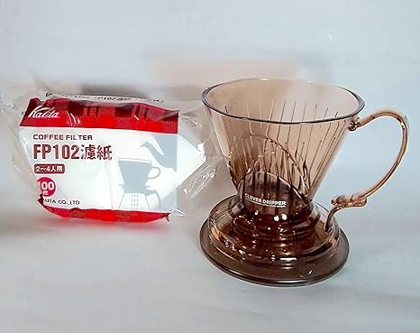 Amazon クレバーコーヒードリッパー Sサイズ 半透明ブラウン色 ホワイトろ紙 100枚入り ドリッパー オンライン通販