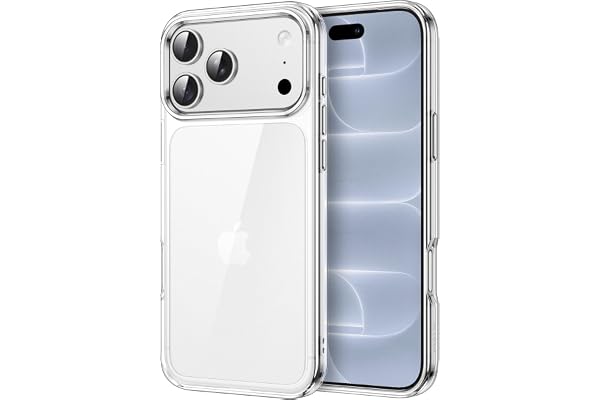 JETech Clear Back Bumper Case for iPhone 18 Pro Max, Clear | Anti-Yellowing Phone Cover, Shockproof Protection, Scratch Resis