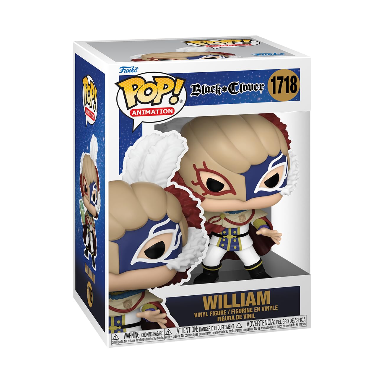 Funko Pop! Animation: Black Clover - William Vangeance - Collectable Vinyl Figure - Gift Idea - Official Merchandise - Toys for Kids & Adults - Anime Fans - Model Figure for Collectors and Display