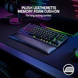 Razer Ergonomic Wrist Rest Tenkeyless Leatherette Black Keyboard Support view 2