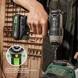GALAX PRO 20V Cordless Impact Driver 0-2800RPM 6 Bits Battery Charger view 6