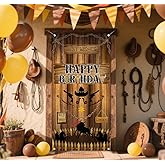 Cowboy Happy Birthday Door Banner Wild West Door Cover Western Door Decorations for Western Themed Birthday Party Supplies Cowboy Birthday Photo Booth