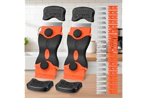 Razor Scraper Tool Set with Replacement Blades, 2 Pack Razor Scrapers and 40Pcs Extra Blades Hand Scraper for Glass Window Ti
