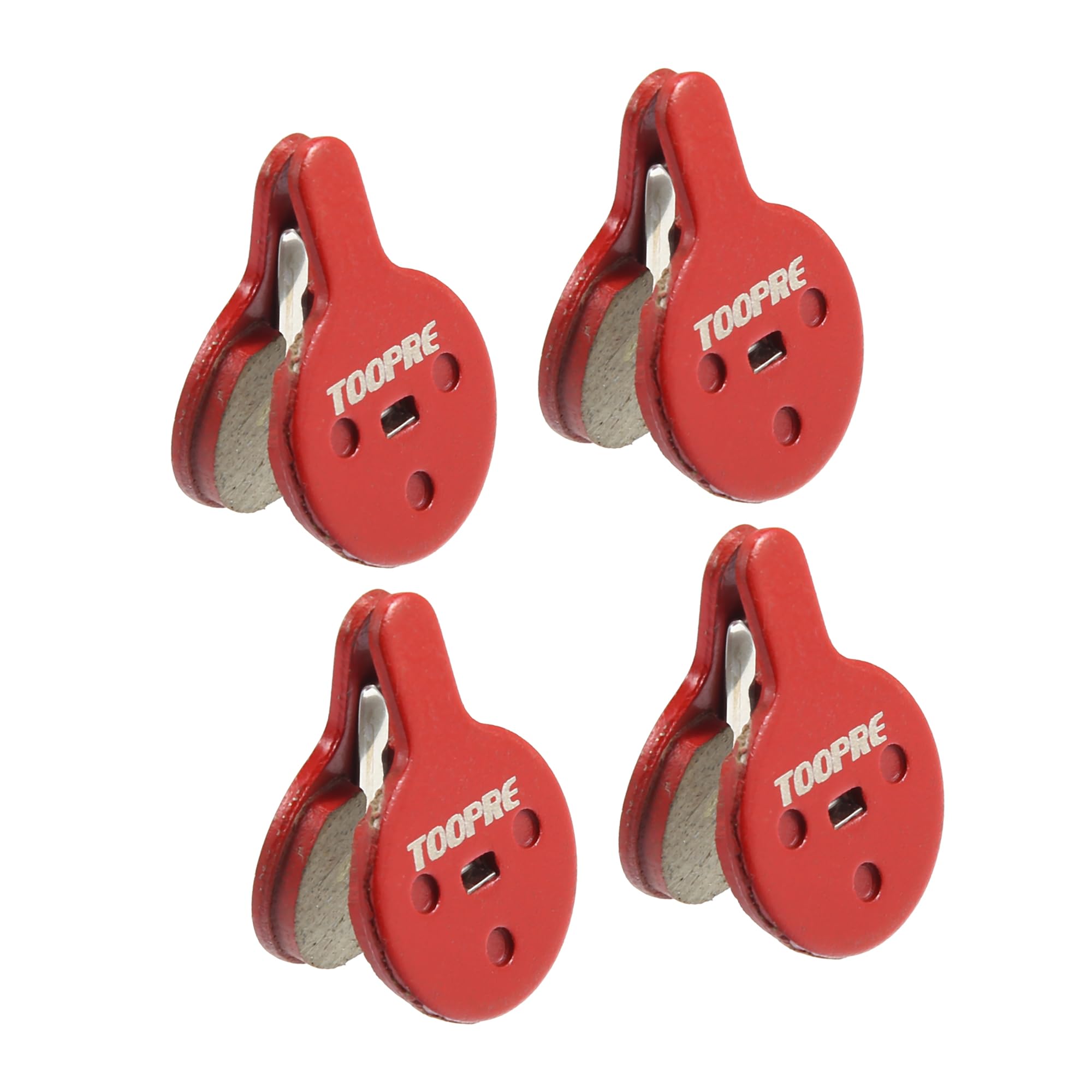 A ABSOPRO Resin Disc Bike Brake Pads with Spring Leaf for Bicycle Set Ofn 8