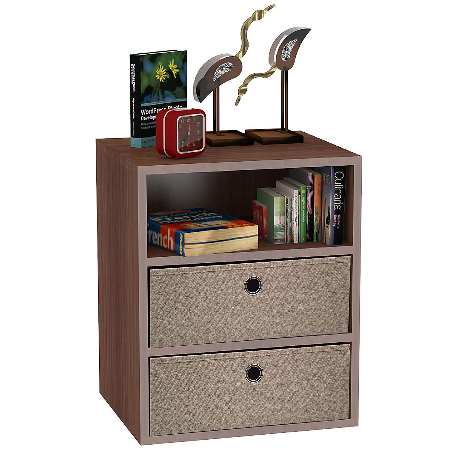Klaxon Statice Side Table Wooden Three Drawer Storage Cabinet With