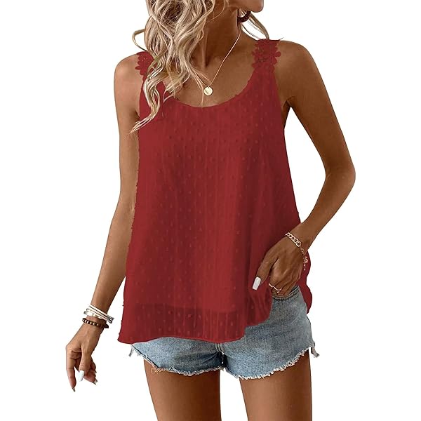 Coikll Red Flower Women's Tube Top Trendy Strapless Tank